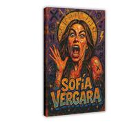ZYGNBHL Comedian Sofia_Vergara Canvas Wall Art Print Poster For Home School Office Decor Frame 20x30inch