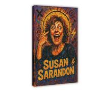 ZYGNBHL Comedian Susan_Sarandon Canvas Wall Art Print Poster For Home School Office Decor Frame 12x18inch