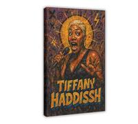 ZYGNBHL Comedian Tiffany_Haddish Poster Bedroom Canvas Decor Sports Landscape Office Room Decor Gift Frame 16x24inch