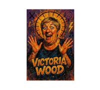 ZYGNBHL Comedian Victoria_Wood Art Wall Decoration Poster Family Bar Restaurant Garage Cafe Art Sign Gift Unframe 24x36inch