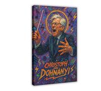 ZYGNBHL Conductor Christoph Von Dohnányi Poster for Room Aesthetics Canvas Wall Art Poster And Print Frame 12x18inch