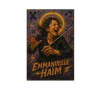 ZYGNBHL Conductor Emmanuelle_Haïm Canvas Art Poster And Wall Art Picture Print Modern Family Bedroom Decor Unframe 12x18inch