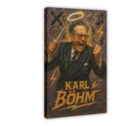 ZYGNBHL Conductor Karl_Böhm Canvas Wall Art Print Poster For Home School Office Decor Frame 16x24inch