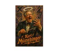 ZYGNBHL Conductor Karl_Münchinger Canvas Art Poster And Wall Art Picture Print Modern Family Bedroom Decor Unframe 24x36inch