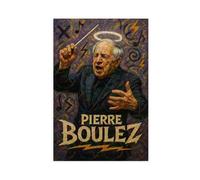 ZYGNBHL Conductor Pierre_Boulez Poster for Room Aesthetics Canvas Wall Art Poster And Print Unframe 24x36inch
