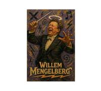 ZYGNBHL Conductor Willem_Mengelberg Canvas Wall Art Print Poster For Home School Office Decor Unframe 12x18inch