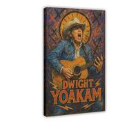 ZYGNBHL Country Singer Dwight_Yoakam Poster for Room Aesthetics Canvas Wall Art Poster And Print Frame 24x36inch