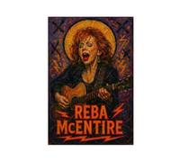 ZYGNBHL Country Singer Reba_McEntire Poster Print for Teen Boys Room Canvas Wall Art Canvas Painting Print Unframe 24x36inch