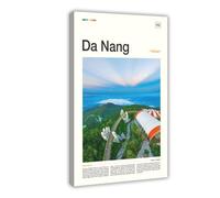 ZYGNBHL Da Nang Art Wall Decor Poster | Minimalist Modern | Home Bar | Garage | Cafe | Frame 16x24inch
