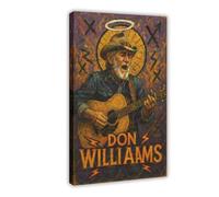 ZYGNBHL "Heaven Needs Country Music" Series Singer Don_Williams Poster for Room Aesthetics Canvas Wall Art Poster And Print Frame 16x24inch