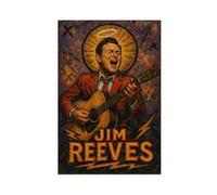 ZYGNBHL ＂Heaven Needs Country Music＂ Series Singer Jim_Reeves Canvas Art Poster And Wall Art Picture Print Modern Family Bedroom Decor Unframe 16x24inch