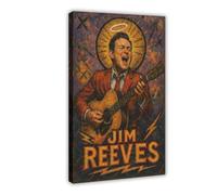 ZYGNBHL "Heaven Needs Country Music" Series Singer Jim_Reeves Poster for Room Aesthetics Canvas Wall Art Poster And Print Frame 24x36inch