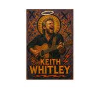 ZYGNBHL "Heaven Needs Country Music" Series Singer Keith_Whitley Canvas Wall Art Print Poster For Home School Office Decor Unframe 20x30inch
