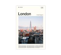ZYGNBHL London (2) Canvas Poster | Minimalist Modern | Wall Art | Kitchen | Bathroom Decor | Unframe 12x18inch
