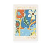 ZYGNBHL LONDON Canvas Poster | Minimalist Modern | Bathroom | Office Decor | Unframe 12x18inch