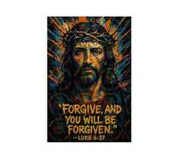 ZYGNBHL Luke 6∶37, Jesus' Teachings, Religious-beliefs Art Wall Decoration Poster Family Bar Restaurant Garage Cafe Art Sign Gift Unframe 12x18inch