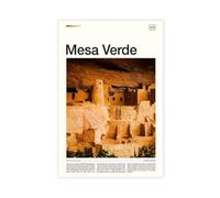 ZYGNBHL Mesa Verde National Park Canvas Poster | Minimalist Modern | Wall Art | Kitchen | Bathroom Decor | Unframe 12x18inch
