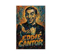 ZYGNBHL Movie Actor Eddie_Cantor Canvas Posters Wall Art Bedroom Office Room Decor Gift Unframe 12x18inch