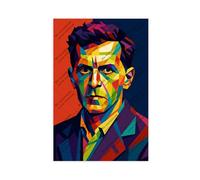 ZYGNBHL Philosopher Ludwig_Wittgenstein Pop Style Room Decoration Posters 12x18inch(30x45cm)