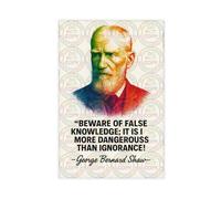 ZYGNBHL Playwright George_Bernard_Shaw Quote Art Wall Decoration Poster Family Bar Restaurant Garage Cafe Art Sign Gift Unframe 24x36inch