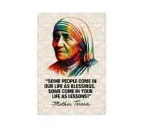 ZYGNBHL Saint Mother_Teresa Quote Poster Wall Art Canvas Bedroom Decor Office Room Kitchen Decor Gift Unframe 20x30inch