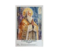 ZYGNBHL St. Gregory of Nazianzus,religious_beliefs Canvas Posters Wall Art Bedroom Office Room Decor Gift Unframe 24x36inch