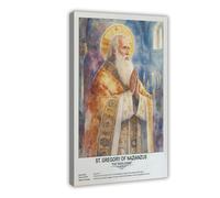 ZYGNBHL St. Gregory of Nazianzus,religious_beliefs Canvas Wall Art Print Poster For Home School Office Decor Frame 16x24inch