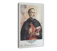 ZYGNBHL St. Vincent De Paul,religious_beliefs Poster for Room Aesthetics Canvas Wall Art Poster And Print Frame 16x24inch