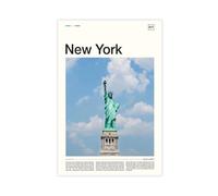 ZYGNBHL Statue of Liberty, New York Canvas Poster | Minimalist Modern | Wall Art | Kitchen | Bathroom Decor | Unframe 20x30inch