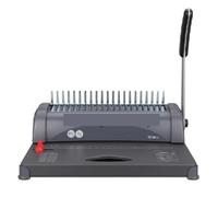 ZYGPH Binding Machine, A4 Paper Comb Binding Machine Manual Rubber Ring Clamp Hole Punching Machine 21 Hole Manual Type Financial Binding Machine 1pc