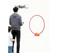 ZYGPH Drone Obstacle Course Hoops for Indoor Outdoor, Beginner Racing Training Set for League Competitions, Children's Sensory Training System(RED-50CM/19.7IN)