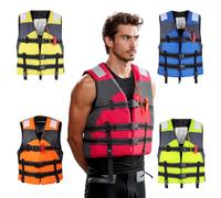 ZYGPH Life Jacket Adult Buoyancy Aid,Kids Women Men Swim Vest with Adjustable Safety Straps & Buckle Waistcoat Lifejacket for Water Sports Kayaking Pool Paddle Board Boating Fishing,Red,Kinder