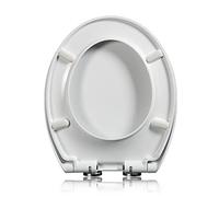 ZYGPH Round White Slow Close Toilet Seat Cover Quick Release and Easy Clean Fits Most Brands 16.5"X14.17" Round Toilet Seat