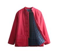 ZYGPH Winter Tang Suit Jackets Cotton Padded Coats Men Thick Warm Tai Chi Uniform Long Sleeve Chinese Traditional Clothes Tops, Jacket Kung Fu Clothing Shirt