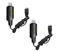 ZYGY 2PCS 2S 7.4V 1A USB Charging Cable for 7.4V 2S Lipo Battery RC Car with XH-3P Connector. RC Boat Drone Airsoft Truck Engineering Car RC Toy 7.4V Battery USB Charging Cable