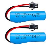 ZYGY 2PCS 3.7V 1200mah lithium battery for DE45 DE42 DE58 DE49 DE57 DE70 RC car 1:14 off-road vehicle 4-wheel drive high-speed drift racing spare battery
