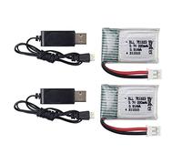 ZYGY 2PCS 3.7V 220mah lithium battery with USB charging cable for E010 GoolRC T36 NINHUI NH010 F36 H36 Holy stone HS210 quadcopter battery