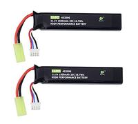 ZYGY 2PCS 3S 11.1V 1500mAh 452096 Lithium Battery with Odamiya Connector for Airsoft G36C, CAR15, MP5A5, M249, MC51, FNP90, G3A4 Upgrade or Modification Other Series Toy Electric Guns Airsoft Rifles
