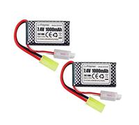 ZYGY 2PCS 7.4V 1000mAh Odamiya Plug Lithium Battery for 9300 9310 9305E 9304E 9303E 9302E 9301 9201E RC Car, Remote Control Boat, Drone, Four-axis Aircraft Battery