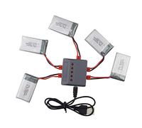 ZYGY 5PCS 3.7V 650MAH SYMA X5HW X5HC RC quadcopter battery and battery for 5 in 1 charger accessory