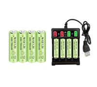 ZYGY 8PCS 1.2V 700mAh Ni-Cd AAA Battery with USB Charger Suitable for Wireless Microphone, Electric toy, RC Mouse, Calculator, Shaver, Keyboard, Household Appliances, Solar Light Rechargeable Battery