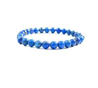 Zyh The ocean 5-8mm Stretchy Beads Crystal Bracelets Assorted Natural Gemstone Beads ，handmade Beaded Bracelets For Women men ，blue moonstone Herkimer Diamond Bracelets