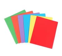 ZYHARUKO 1/6Pcs Folder With Pockets Report Presentation Project Folders With Label Window Document Organizers Two-Pocket Folders School Folder With Card Slot