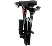 ZYHARUKO 1. Lightweight Folding Walking Cane With LED Light Adjustable Height & Antislip Base For Elderly Stability Indoor Outdoor Ergonomic Handle Walking Stick