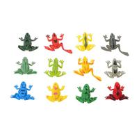 ZYHARUKO 12PCS For Frog Figure PVC Model Tree For School Teaching Supply Interactive Classroom Learning Displa Biological Figures Kit Realistic
