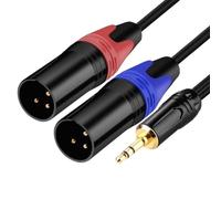 ZYHARUKO 1PC Professional Double Male Female Link 3.5mm Sound Cable For Studio Equipment Permanent PVC Defended Studio Grade Sound Cable