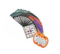 ZYHARUKO 2. Halloween Bingo Game For 24 Guests | Witch & Bat Themed Cards | Group Activity Set | Paper Halloween Collectible Cards