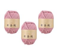 ZYHARUKO 3 Rolls Stretchy Polyester Cord 32.8Yard Per Roll Elastic Weaving Thread For Handbag Knitting Braiding Project Crochet