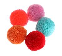 ZYHARUKO 5Pieces For Toy Balls Kitten Ball Toys Fun Plush Toys Small Colorful Pet For Chew Ball For Pet Crochet Kit For Beginners Adults Blanket