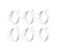 ZYHARUKO 6Pcs Clear Polyethylene Bird Feeder Cups For Parrots Canaries Detachable Food Water Dispenser With Hooks Easy Install & Unstained Bird Feeder For Budgies Cockatiels Parakeets